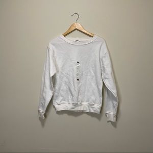 NWT Winning Team White Crewneck Sweatshirt